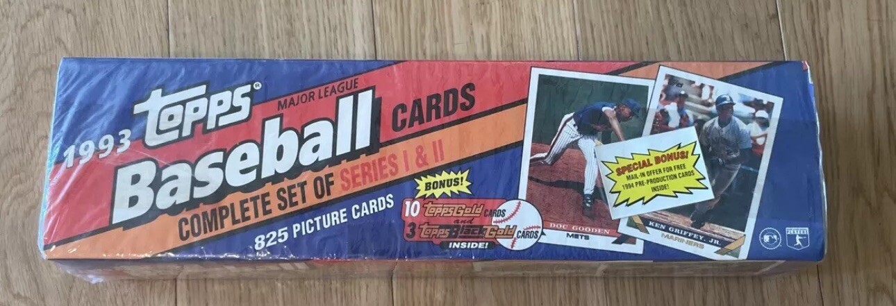 1993 Topps MLB Baseball Complete Set Series 1 & II Factory Sealed Jeter RC Gold?