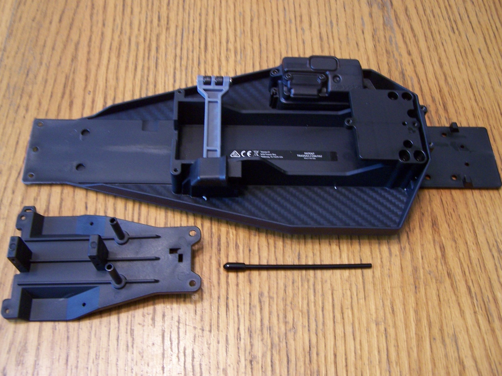 Fit Traxxas Rustler 2wd VX3 Upper &Lower Chassis Battery Hold Down Receiver  Box