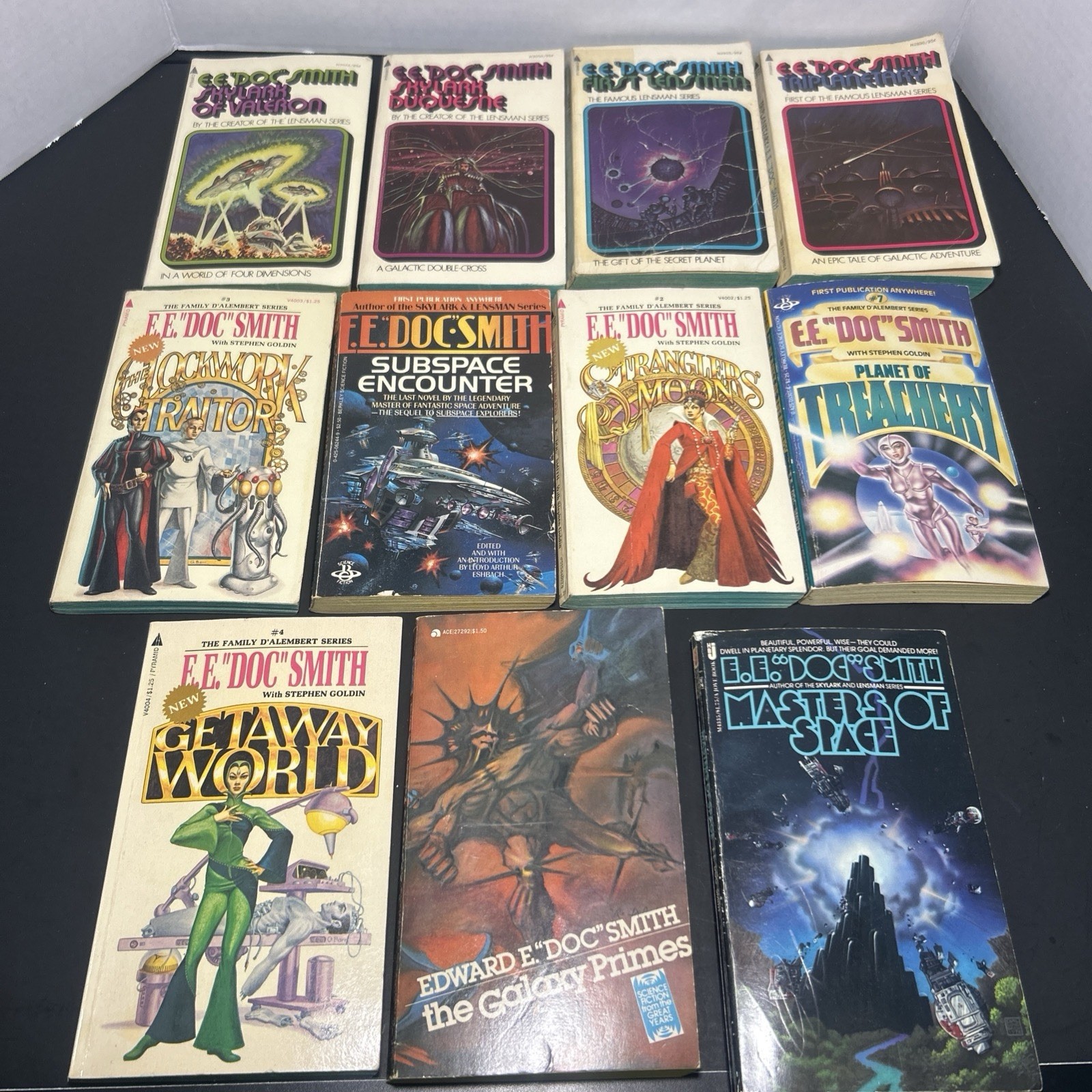 E.E. Doc Smith The Lensman Series & Skylark Series Mixed Sets Lot 11 Vtg PB