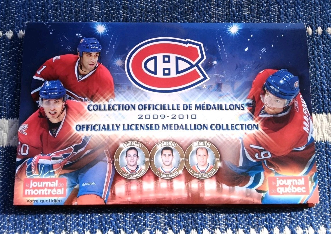 Montreal Canadiens 2009 2010 Centennial Medallion collection Great Set Montreal Canadiens 2009 2010 Centennial Medallion collection Great Set