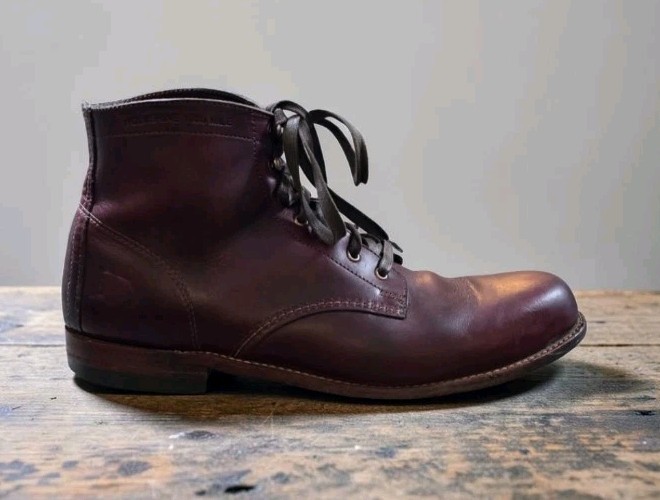 Wolverine 1000 Mile Boots Men\'s 13 D Cordovan W00137 Horween Leather USA