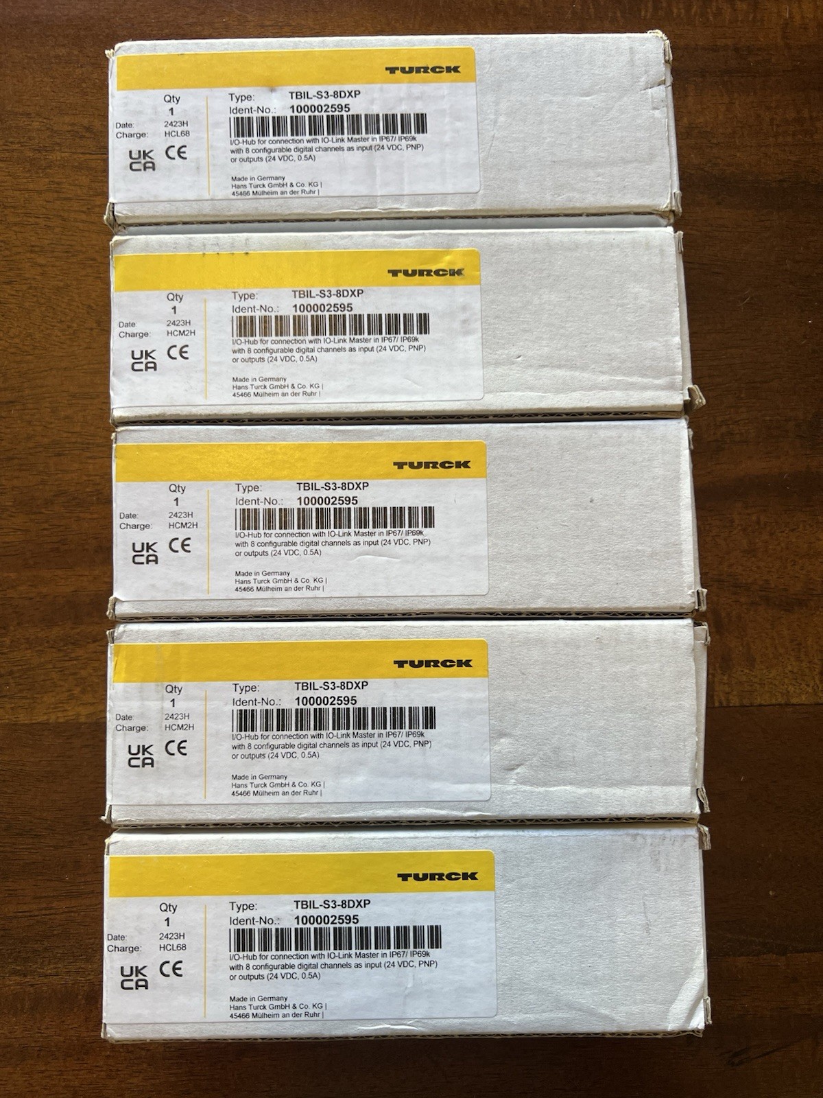 Turck TBIL-S3-8DXP Fieldbus Block-IO / IO-Link Lot Of 5 New In Box