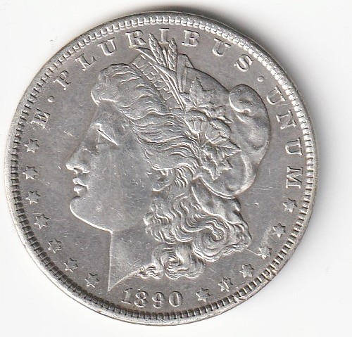 1890- P Morgan Silver Dollar Unc.??? #658 1890- P Morgan Silver Dollar Unc.??? #658