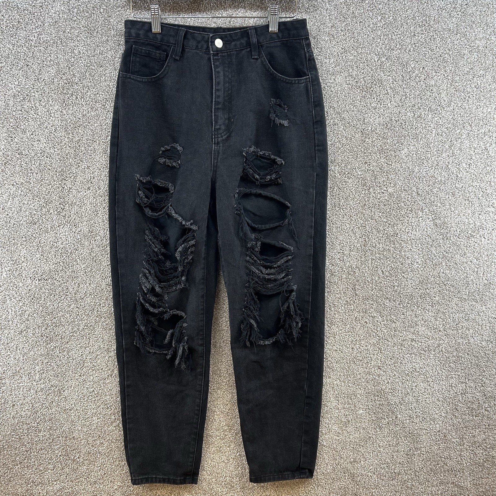 Shein Women\'s Jeans Size 4 Black High Rise Denim Shein Women\'s Jeans Size 4 Black High Rise Denim