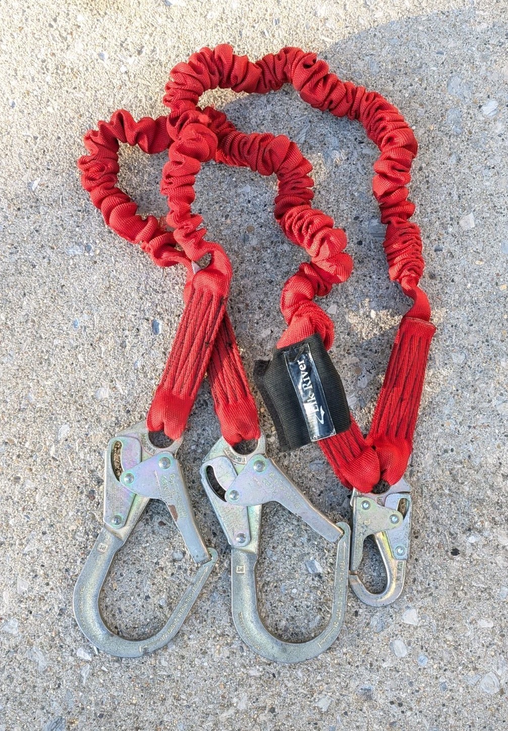 Elk River Lanyard Flex-Nopac Twin Leg Energy Absorbing 35478 Made in USA Elk River Lanyard Flex-Nopac Twin Leg Energy Absorbing 35478 Made in USA