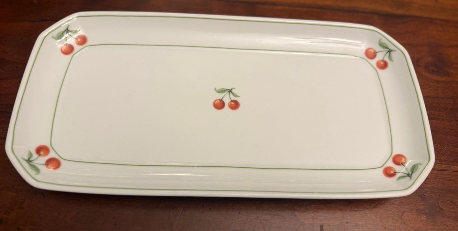 Villeroy & Boch Heinrich Germany Cherry Porcelain Rectangular Sandwich Tray
