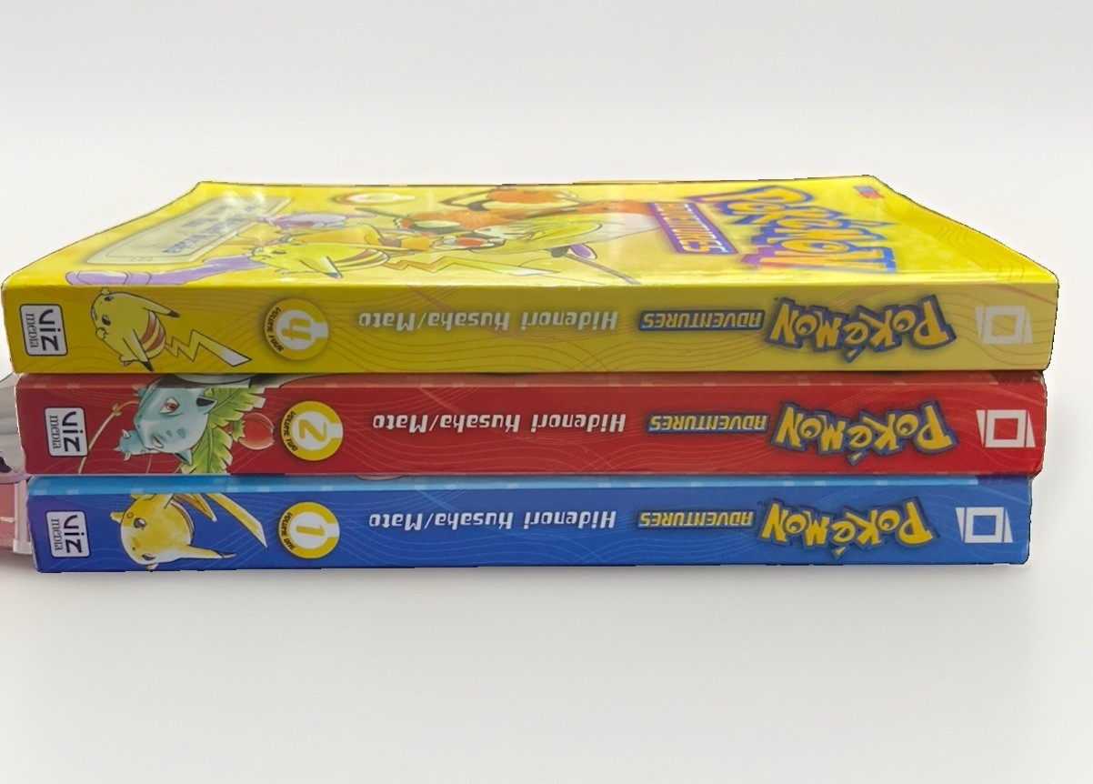 Pokémon Adventures (Red and Blue), Vol. 1, 2 & 4 2016 5th reprint Pokémon Adventures (Red and Blue), Vol. 1, 2 & 4 2016 5th reprint