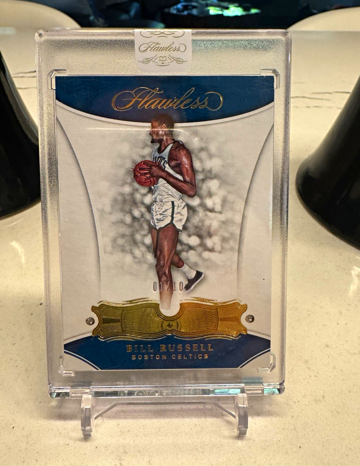 2017-18 Panini Flawless Double Diamond Bill Russell #100 Boston Celtics 01/10 2017-18 Panini Flawless Double Diamond Bill Russell #100 Boston Celtics 01/10