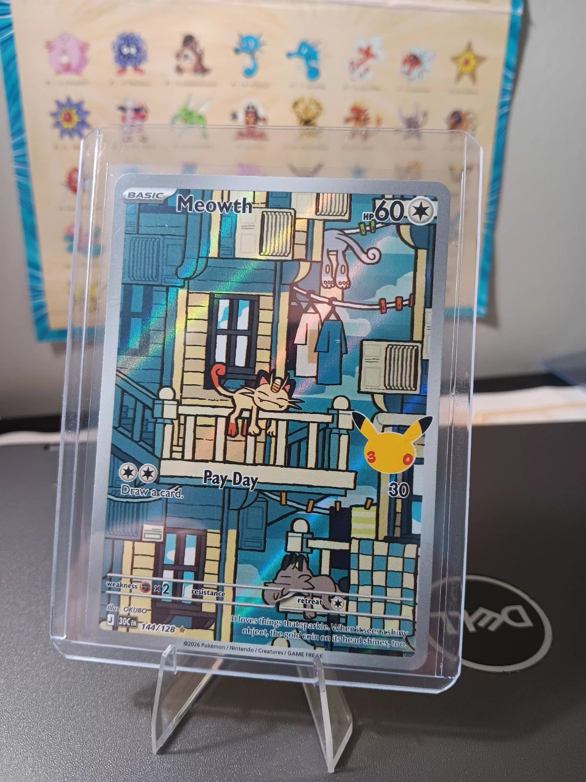 Meowth 144/128 Me: 30th Celebration Holo Meowth 144/128 Me: 30th Celebration Holo