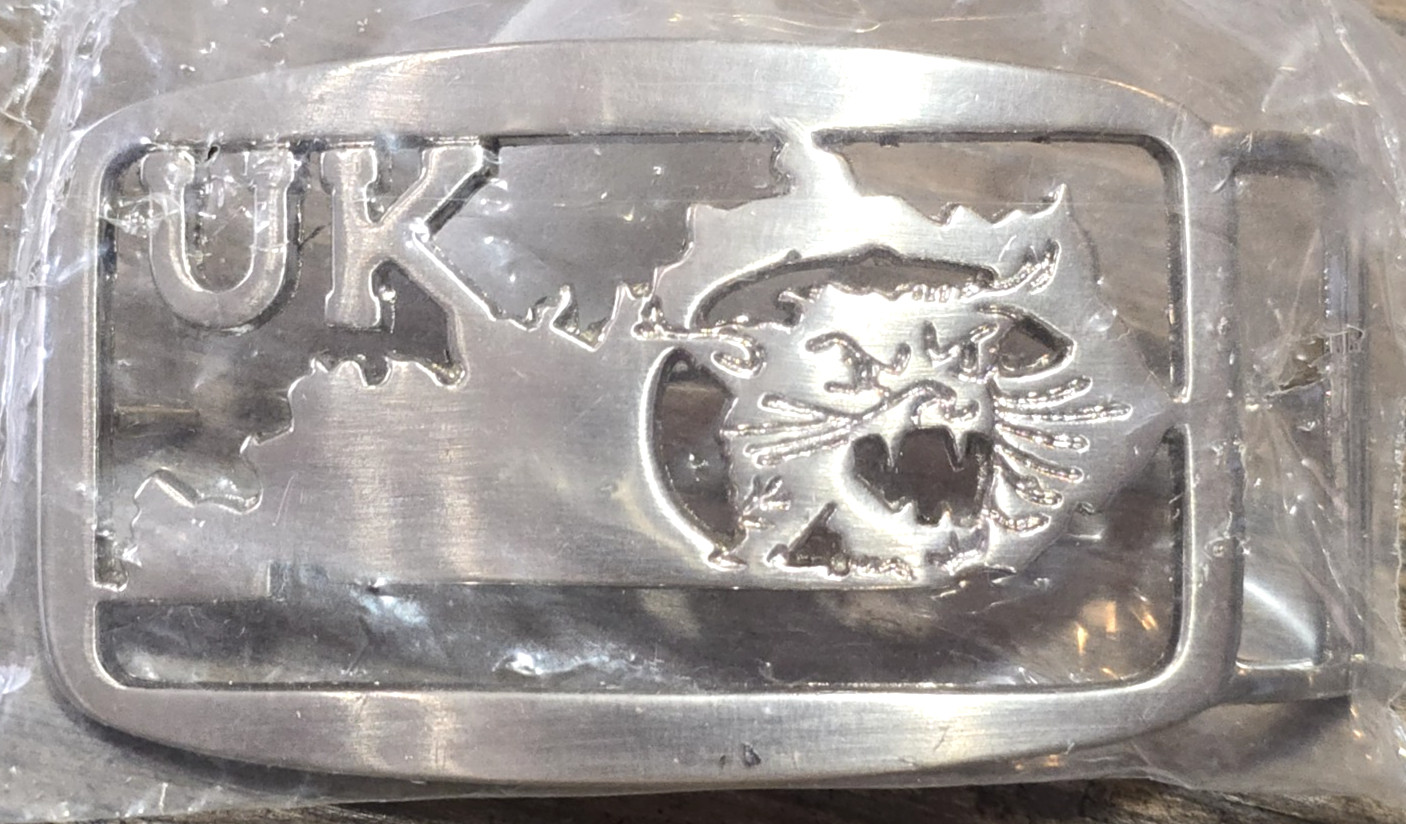 Vintage University of Kentucky UK Wildcats Belt Buckle NEW Original Package NOS Vintage University of Kentucky UK Wildcats Belt Buckle NEW Original Package NOS