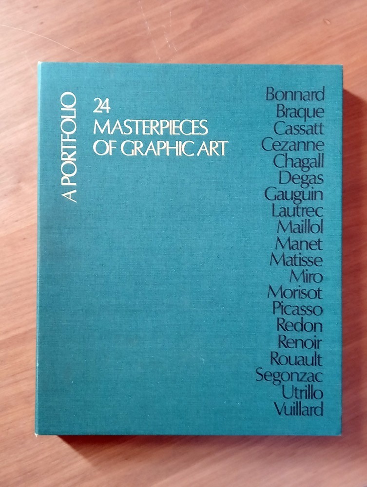 A Portfolio of 24 Masterpieces of Graphic Art, Hardcover 1974 Henry J Weschler