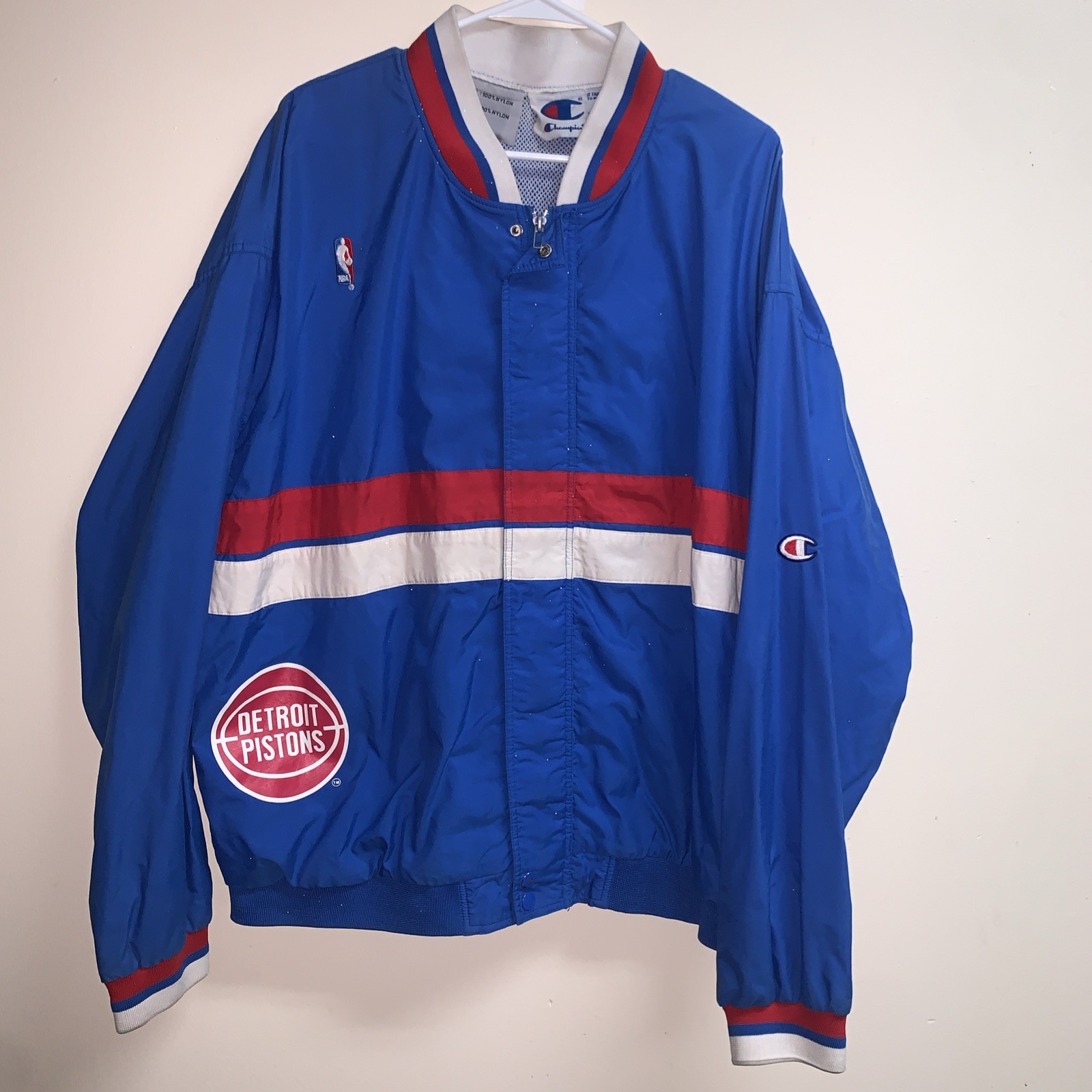 Vintage Detroit Pistons Warm Up Jacket NBA Authentic XXL Champion Bad Boys Vintage Detroit Pistons Warm Up Jacket NBA Authentic XXL Champion Bad Boys