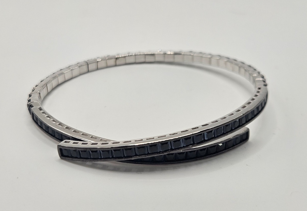 JTV Black Spinnel Sterling .925 Bracelet 7\ JTV Black Spinnel Sterling .925 Bracelet 7\
