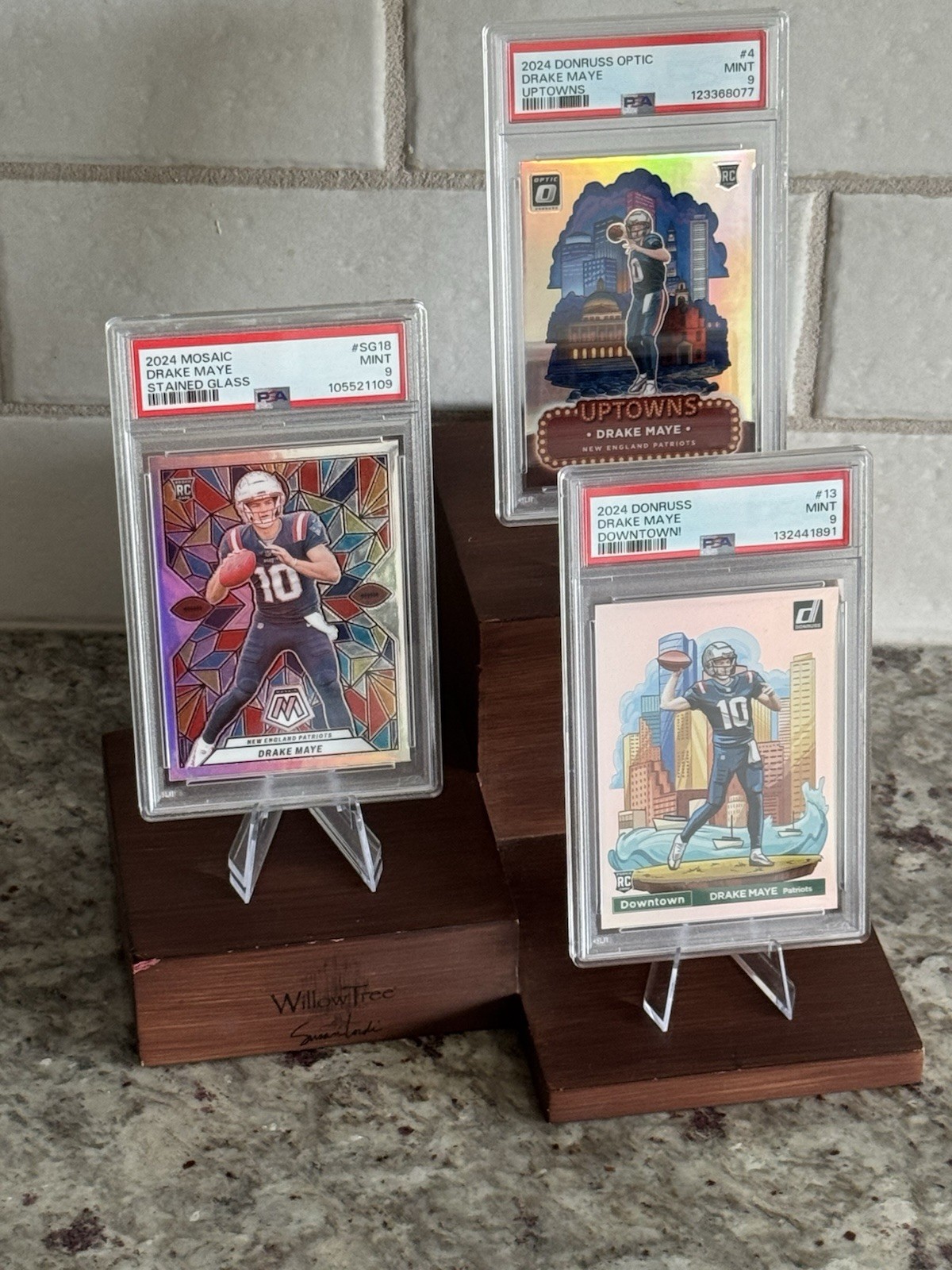 Drake Maye PSA 9 Rookie Case Hits - Downtown, Uptowns, Stained Glass - Patriots Drake Maye PSA 9 Rookie Case Hits - Downtown, Uptowns, Stained Glass - Patriots