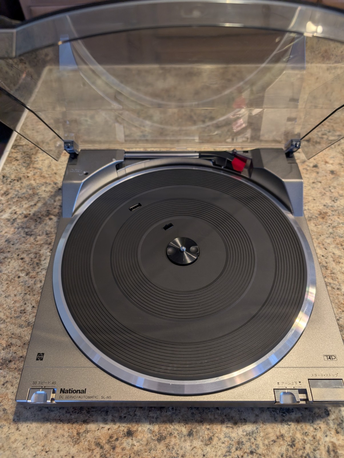 National (Panasonic) SL-N5 Turntable NOS Japan Step Down Transformer Included National (Panasonic) SL-N5 Turntable NOS Japan Step Down Transformer Included