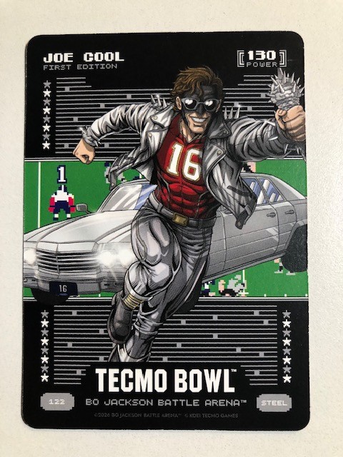 2026 Bo Jackson Battle Arena Tecmo Bowl Joe Montana Joe Cool #122