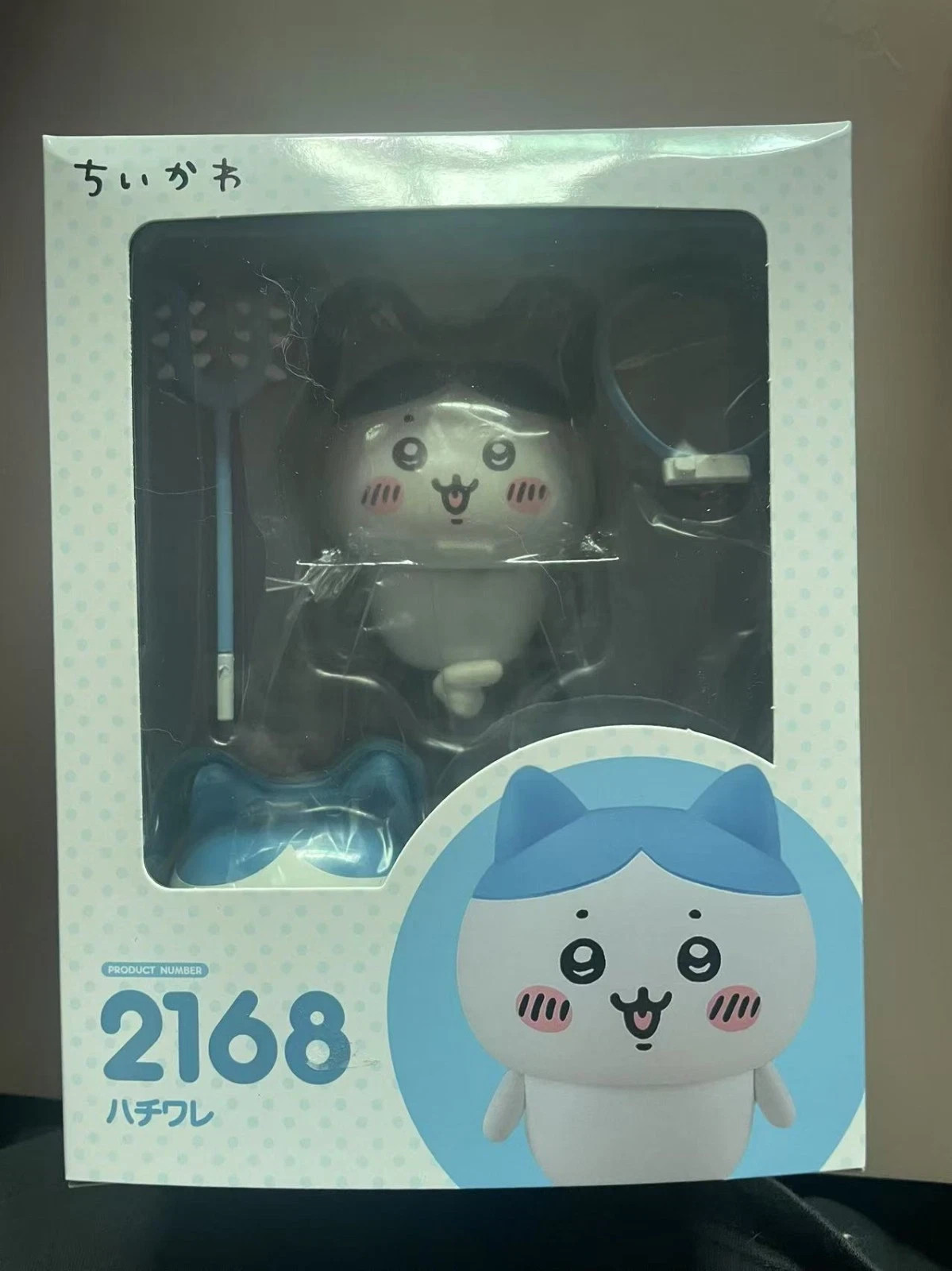 Nendoroid #2168 Chiikawa Hachiware 10cm Posable Chibi Figure & Cute Accessories