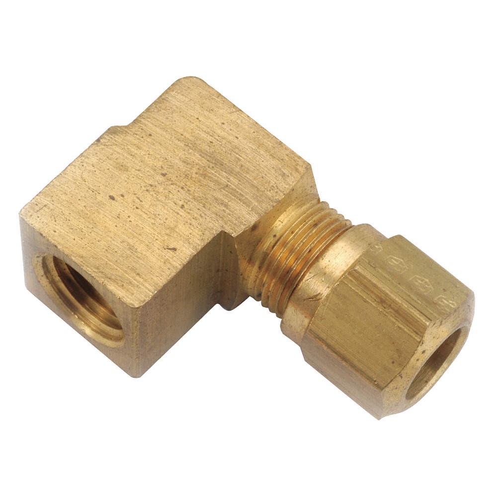 ANDERSON METALS 1470X6 Female Elbow,Compression,Brass,1/4InPipe 32WG58