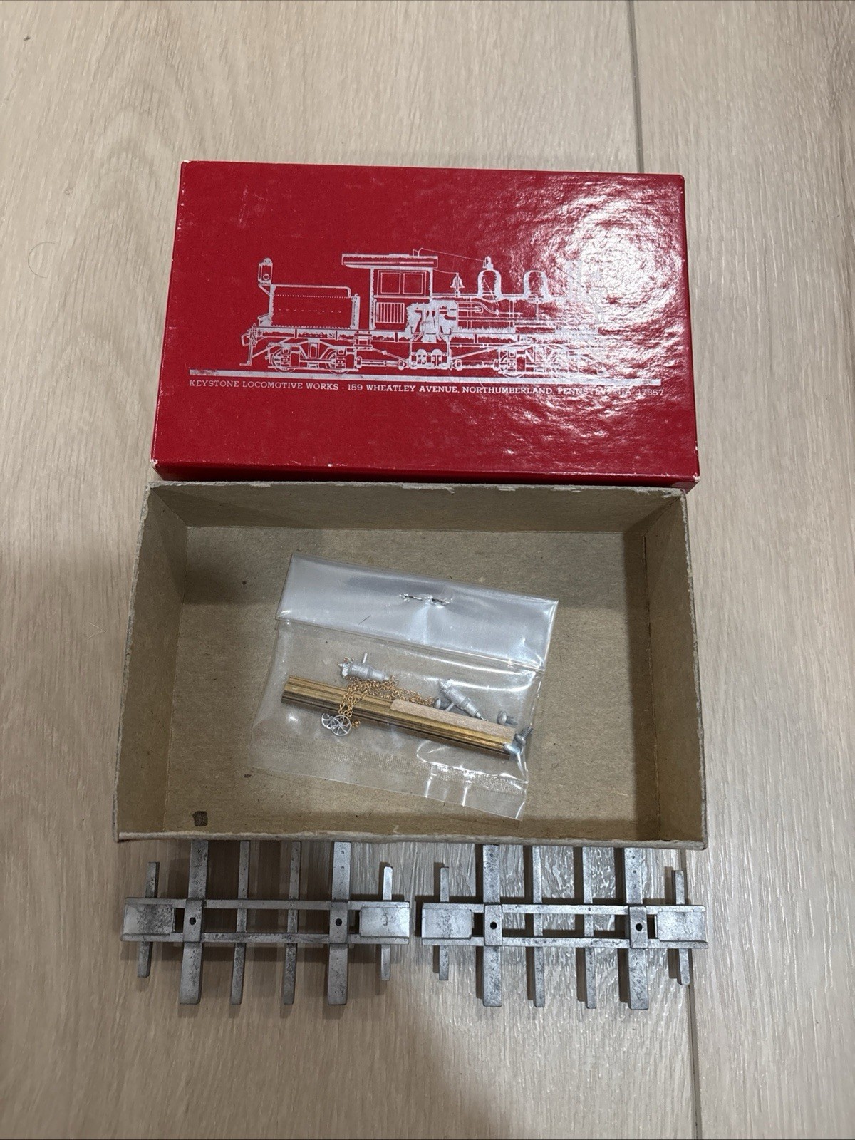 Keystone Locomotive Works HO-100 Log Buggie Cast Metal Kit 2 Cars Unbuilt w/ Box Keystone Locomotive Works HO-100 Log Buggie Cast Metal Kit 2 Cars Unbuilt w/ Box