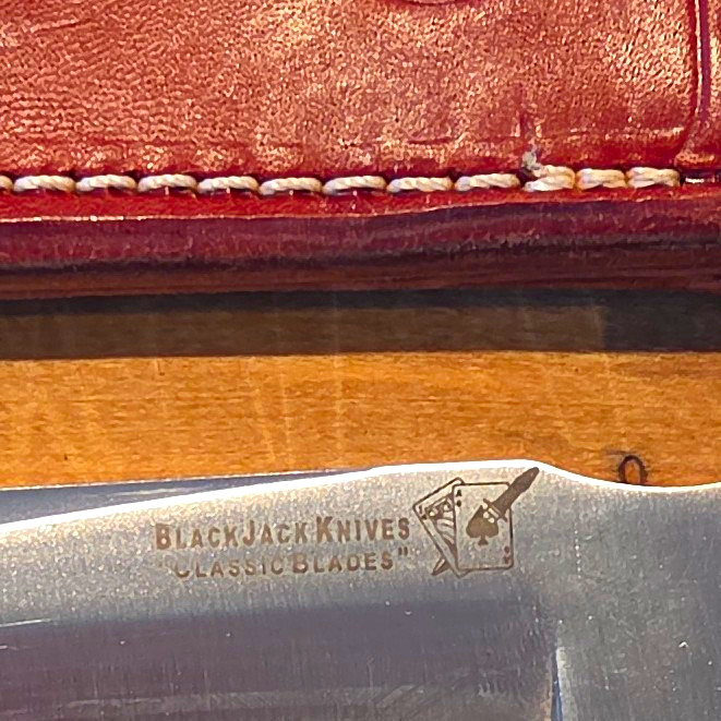 Blackjack Knives Classic Blades Model 1-7 Micarta A-2 Steel Clip Point Sheath Blackjack Knives Classic Blades Model 1-7 Micarta A-2 Steel Clip Point Sheath