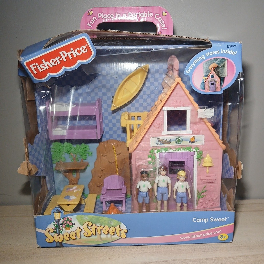 Fisher Price Sweet Streets Camp Sweet #B9024 Playset NEW Factory Sealed Rare Fisher Price Sweet Streets Camp Sweet #B9024 Playset NEW Factory Sealed Rare