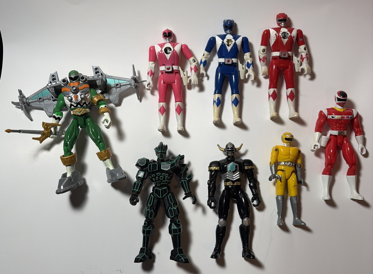 Bandai Power Rangers Mixed Lot of 8 inch Action Figures 1993/94 (karate action) Bandai Power Rangers Mixed Lot of 8 inch Action Figures 1993/94 (karate action)