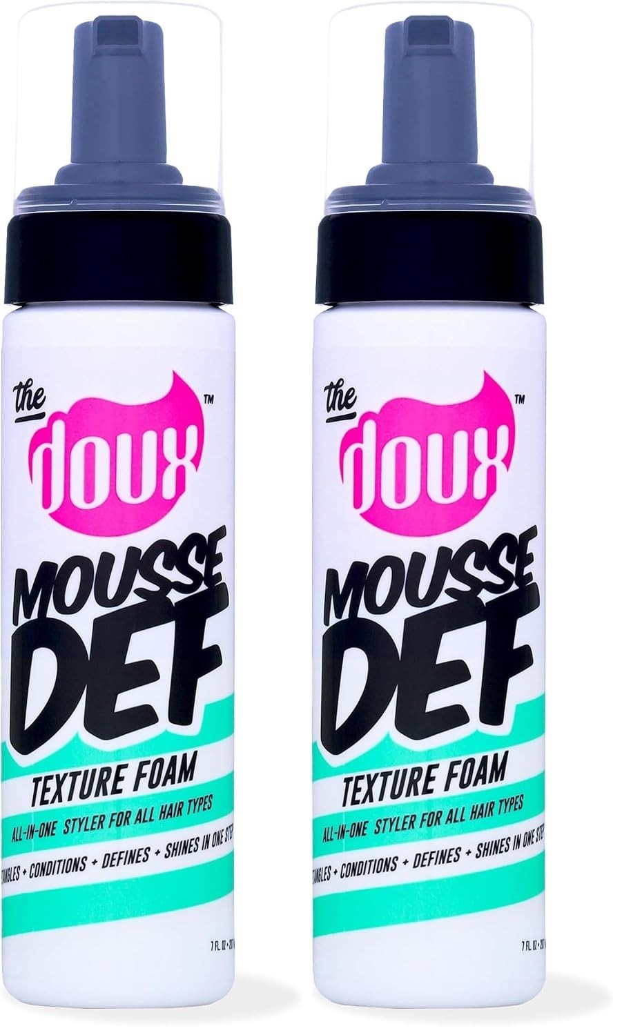 The Doux Mousse Def Texture & Crazy Sexy Curl For All Hair Types 7oz LOT OF 2 The Doux Mousse Def Texture & Crazy Sexy Curl For All Hair Types 7oz LOT OF 2