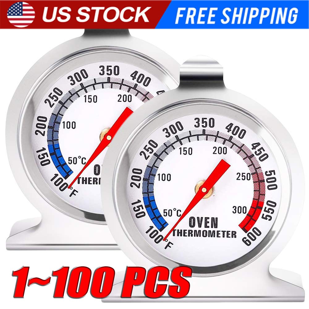 Oven Thermometer Stainless Steel Classic Stand Up Food Meat Temperature Gauge5-1 Oven Thermometer Stainless Steel Classic Stand Up Food Meat Temperature Gauge5-1