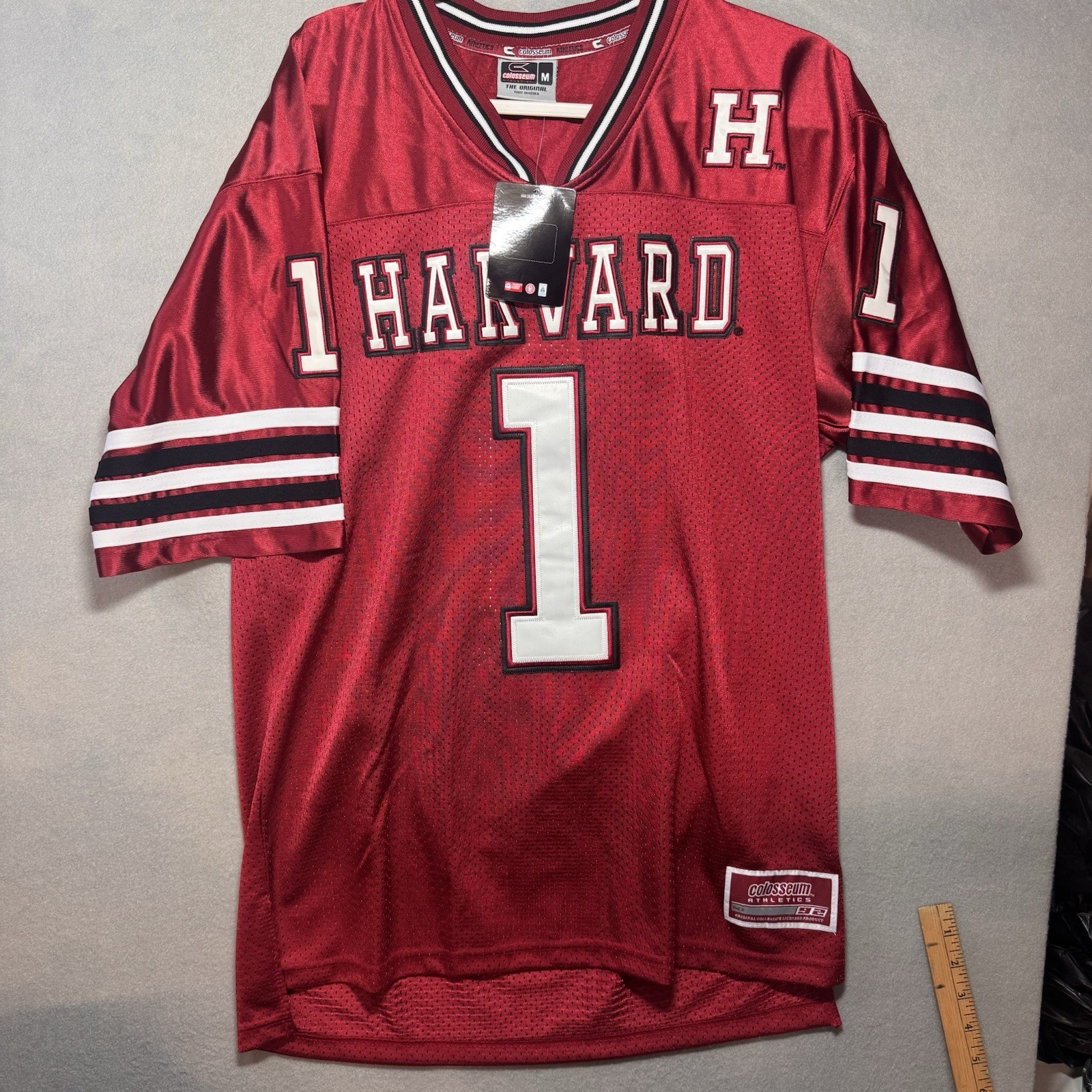 Vintage Harvard Crimson Colosseum Football Jersey Embroidered #1 Men Sz M NWT Vintage Harvard Crimson Colosseum Football Jersey Embroidered #1 Men Sz M NWT