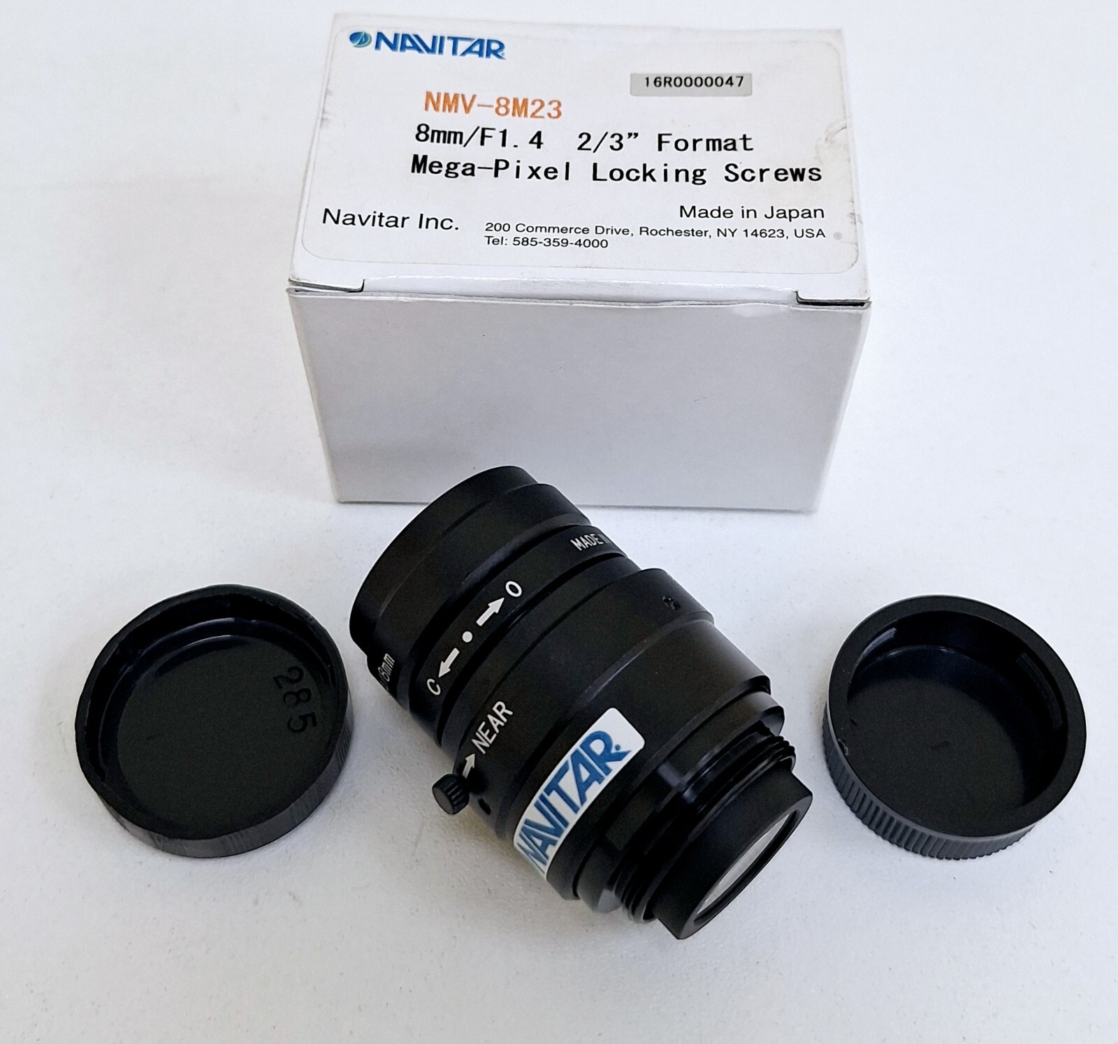 Navitar NMV-8M23 8mm-F1.4 2-3 inch Format Mega-Pixel Locking Screws