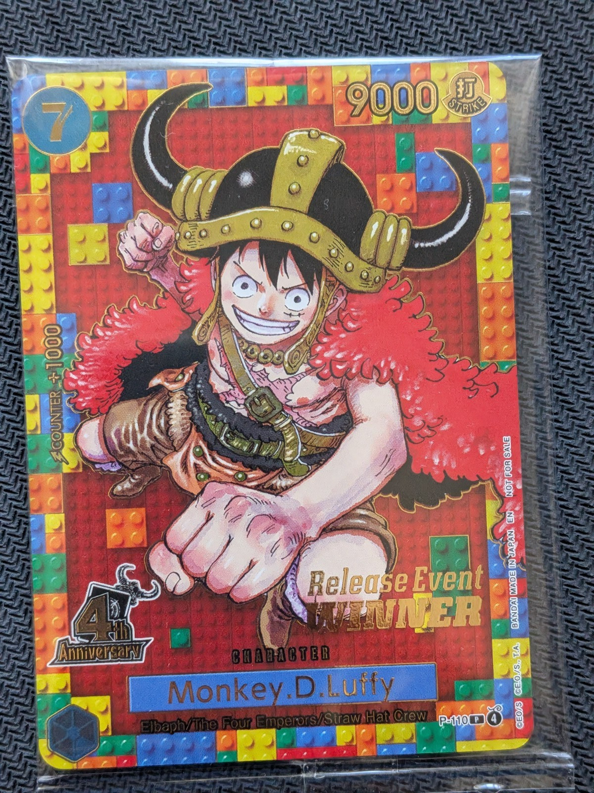 Monkey.D.Luffy (4th Anniversary) (Winner) (OP-PR) Monkey.D.Luffy (4th Anniversary) (Winner) (OP-PR)