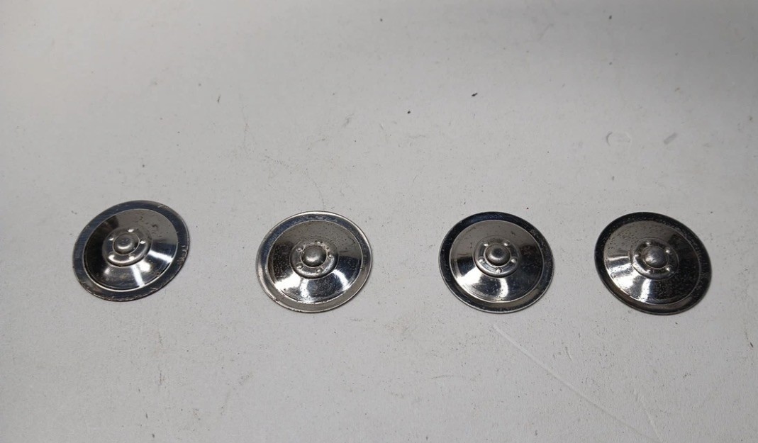 Original Vintage tonka truck set of 4 hub-cap  (parts)