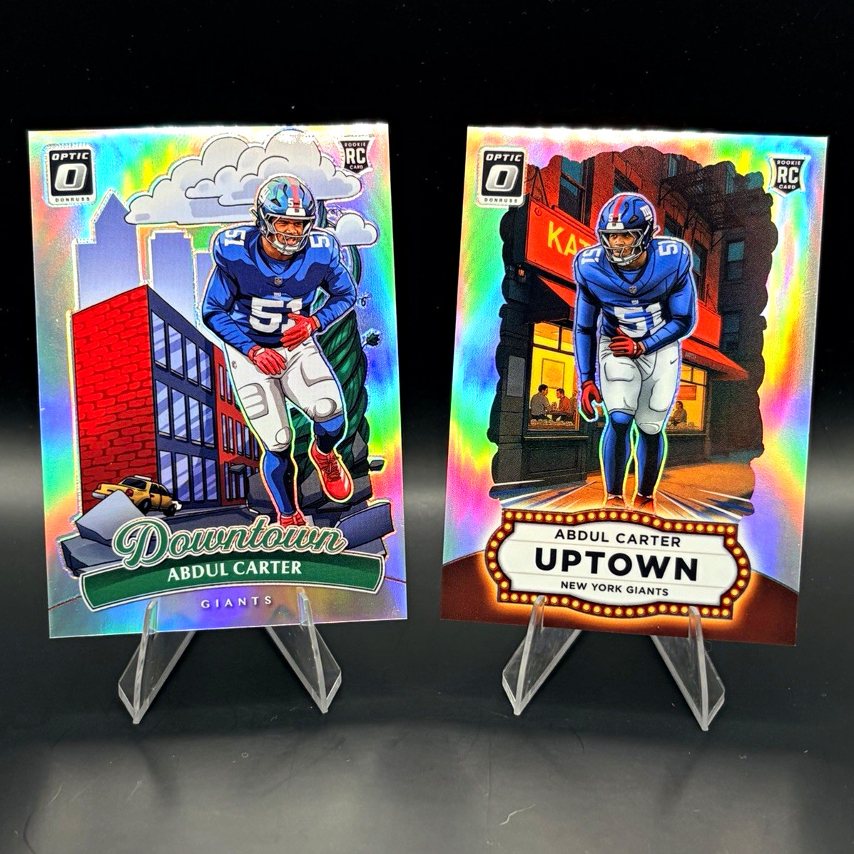 Panini 2025 Donruss Optic Abdul Carter Giants RC 2-Card Lot Downtown & Uptown🔥 Panini 2025 Donruss Optic Abdul Carter Giants RC 2-Card Lot Downtown & Uptown🔥