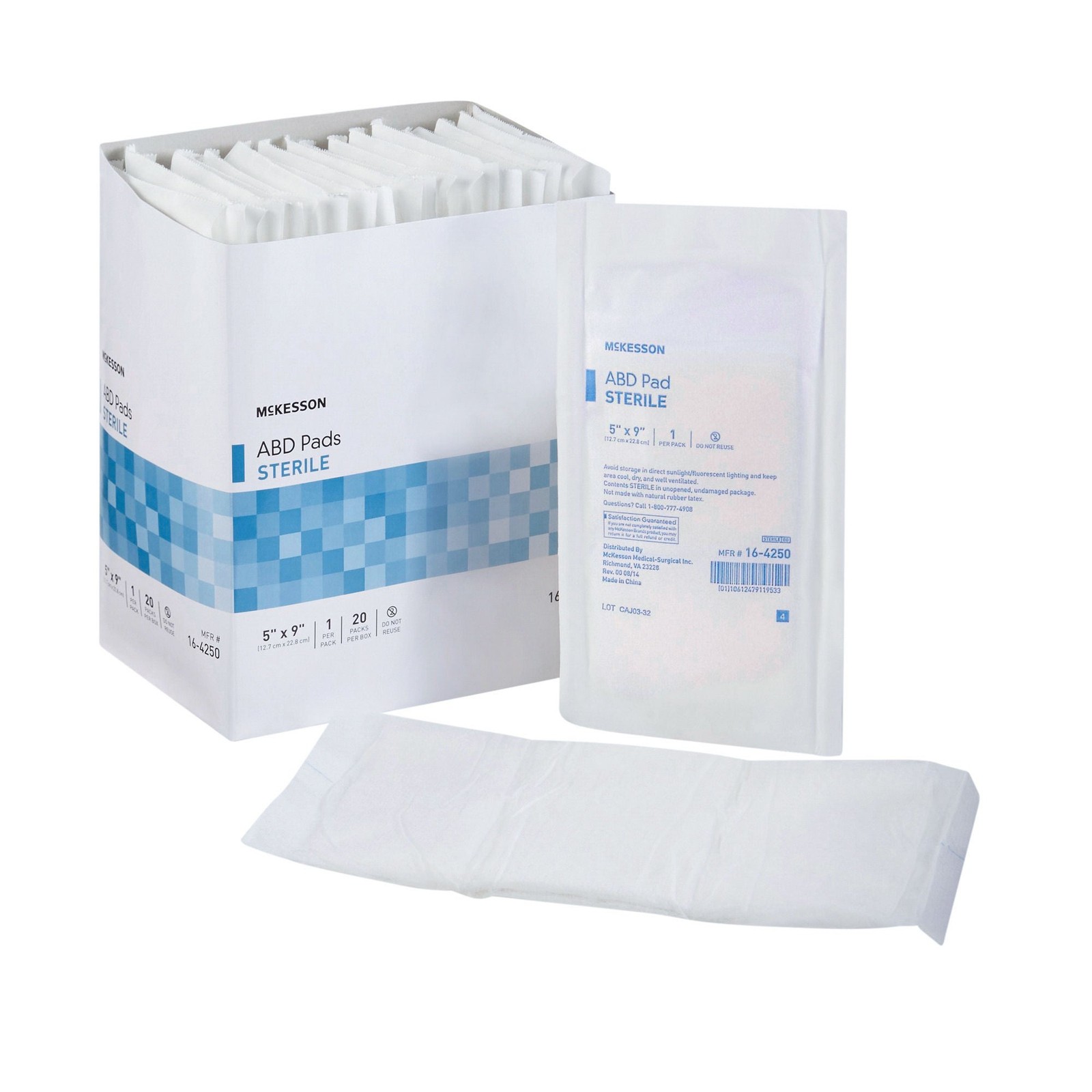 McKesson Abdominal Pads ABD Sterile 5\ McKesson Abdominal Pads ABD Sterile 5\