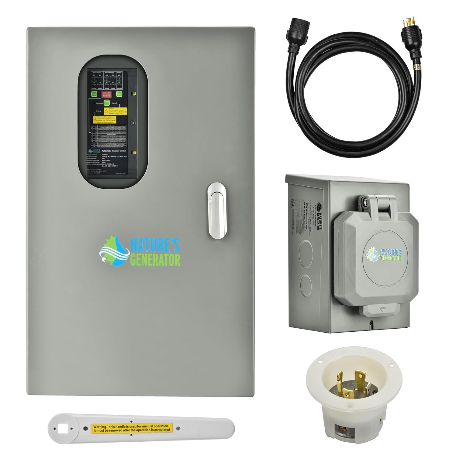 Nature's Generator Automatic Transfer Switch 120/240V 30A Power Transfer Kit Nature's Generator Automatic Transfer Switch 120/240V 30A Power Transfer Kit