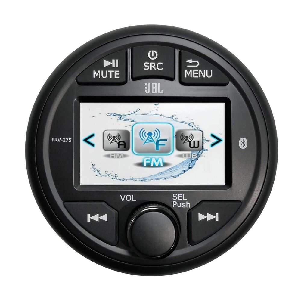 JBL PRV275 All in One Round Marine Digital Media MP3 USB Receiver With Bluetooth JBL PRV275 All in One Round Marine Digital Media MP3 USB Receiver With Bluetooth