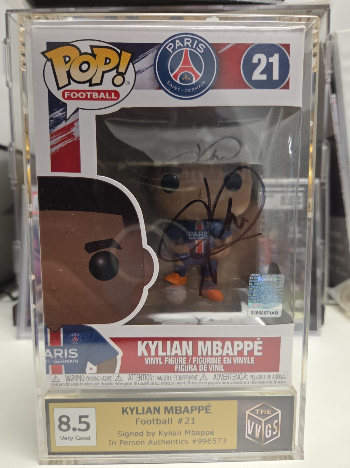 SIGNED KYLIAN MBAPPE France World Cup Funko Pop Football #78 PSG In Person COA SIGNED KYLIAN MBAPPE France World Cup Funko Pop Football #78 PSG In Person COA