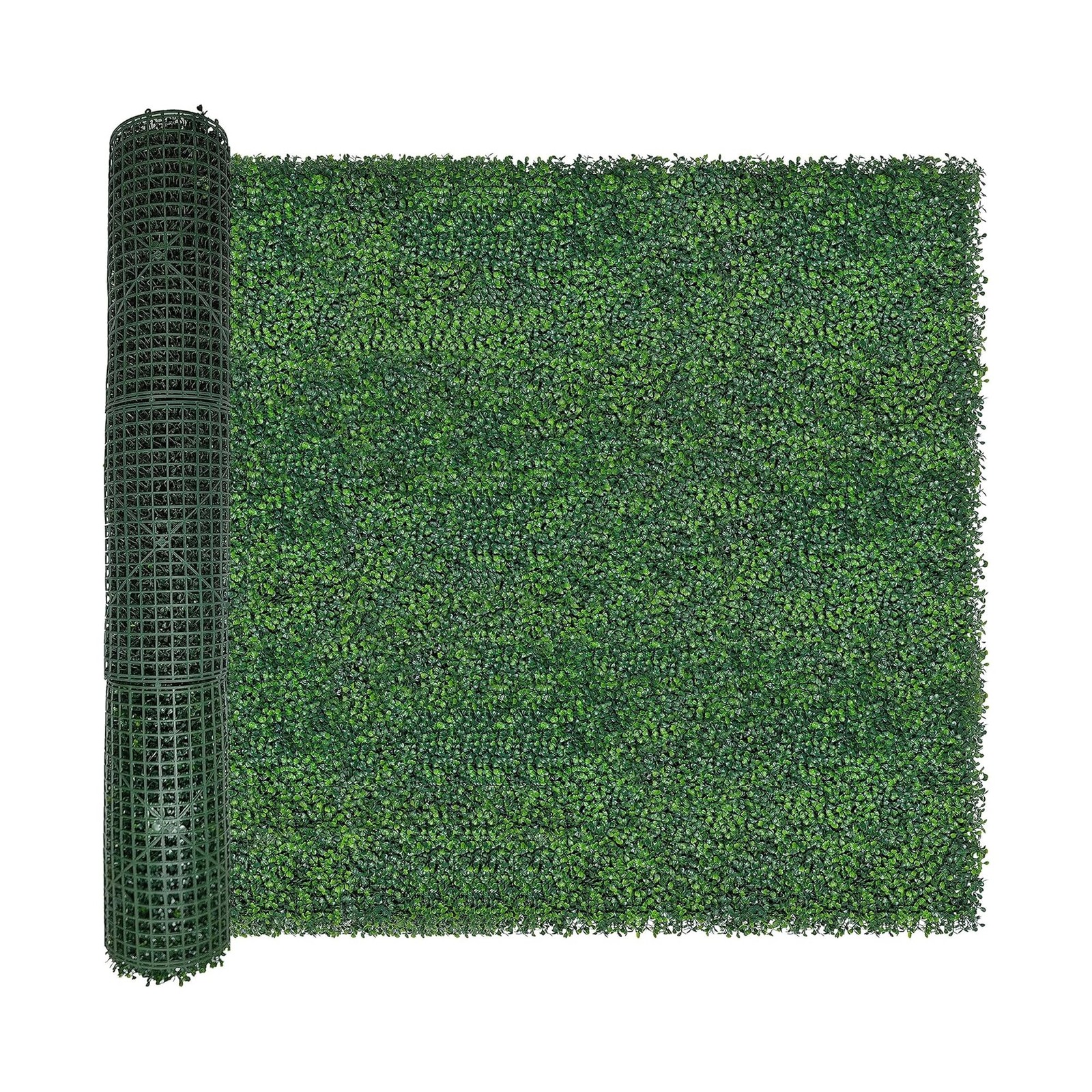 (33SqFt) Artificial Light Green Grass Wall Decor, Hedge Leaf