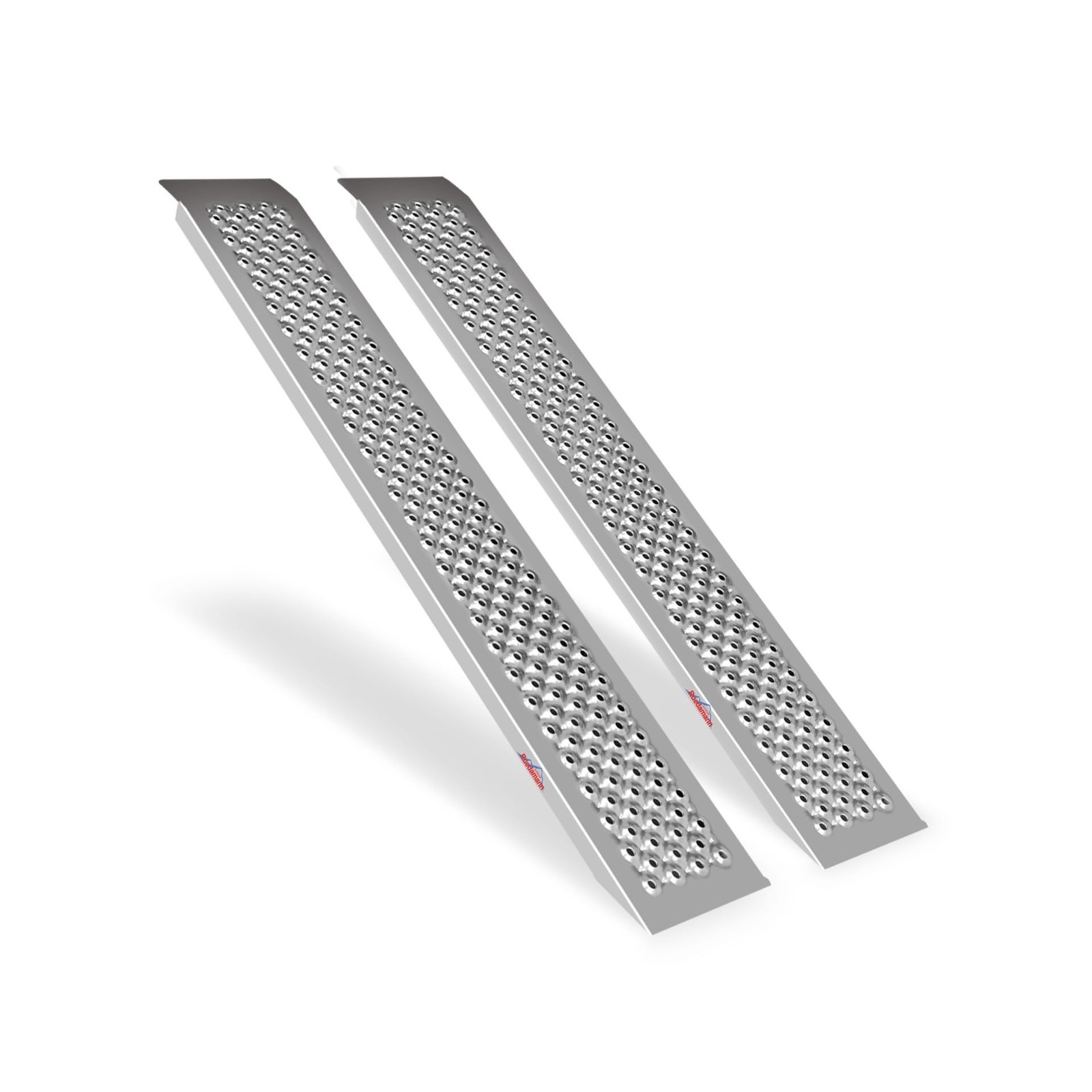 Ruedamann 2PCS 5FT Aluminum Shed Ramps, Rust Proof, Heavy Duty 880 lbs Capaci...