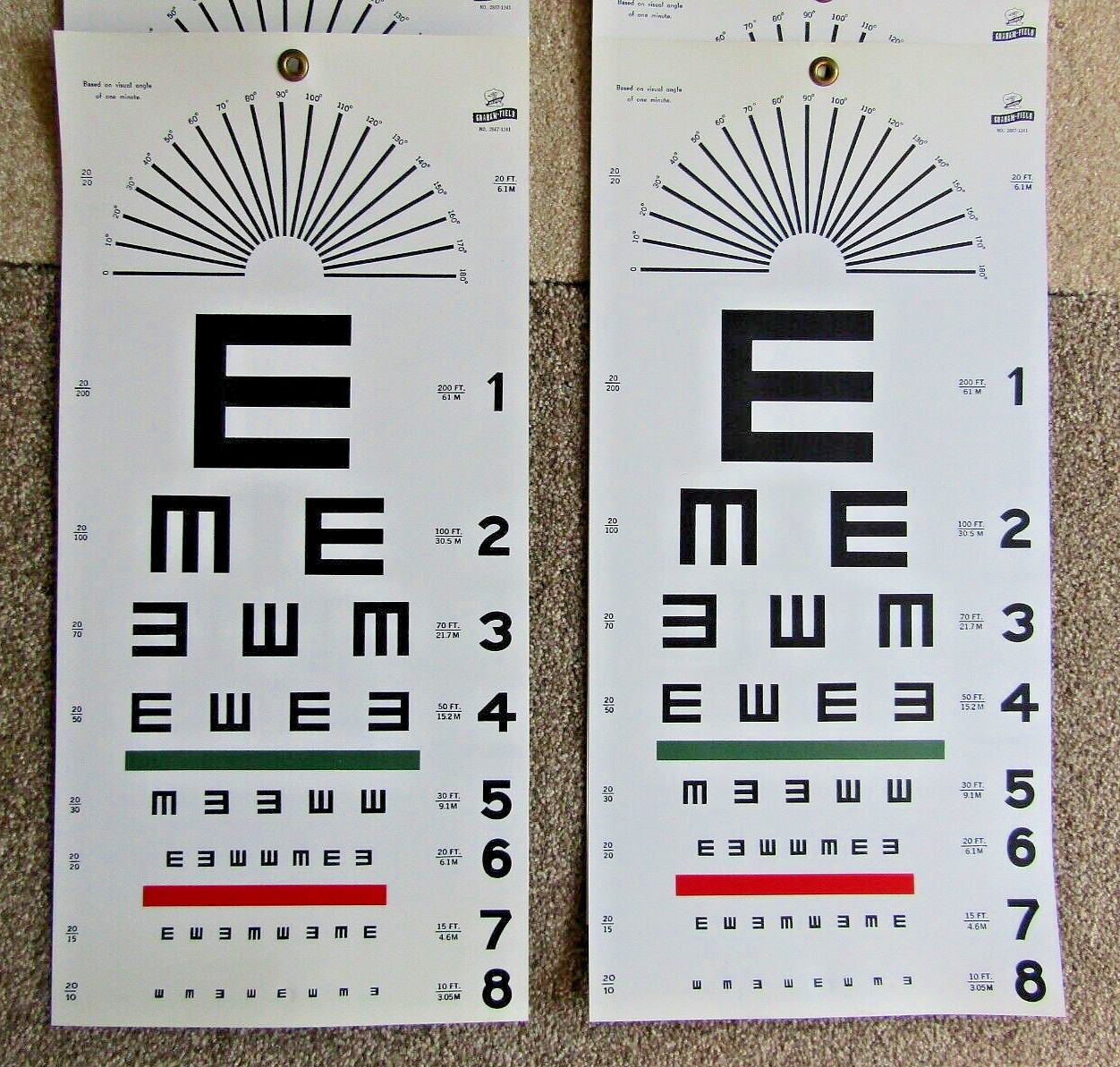 Grafco Graham Field Eye Chart No. 2867-1241 clean. Grafco Graham Field Eye Chart No. 2867-1241 clean.