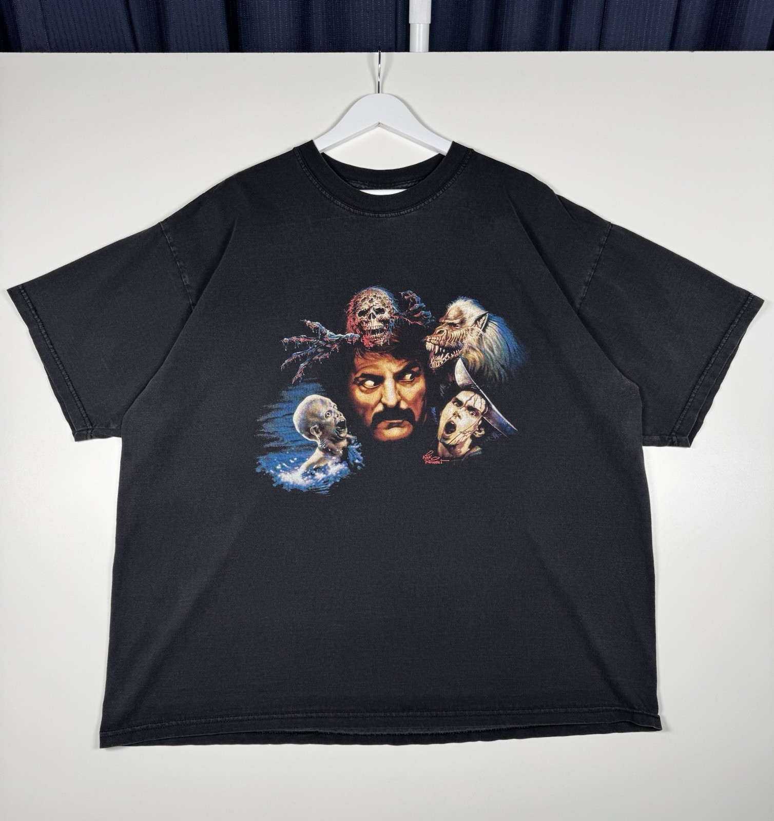 Vintage 2000s Tom Savini Horror Movie Promo Shirt Kirk Reinert Art - Men’s XXL Vintage 2000s Tom Savini Horror Movie Promo Shirt Kirk Reinert Art - Men’s XXL