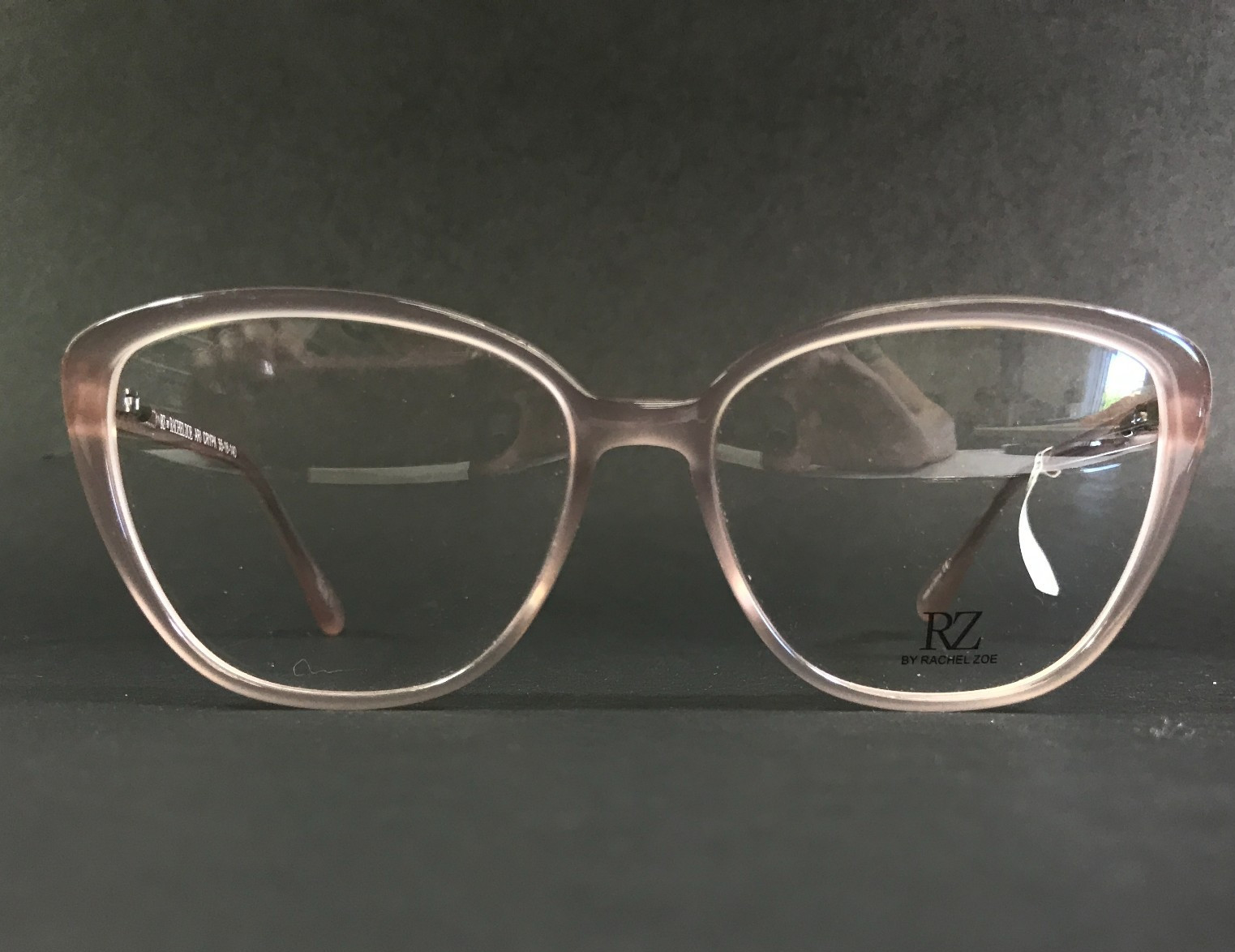 RZ by Rachel Zoe Eyeglasses Frames ARI CRYPK Crytal Pink Cat Eye 55-16-140