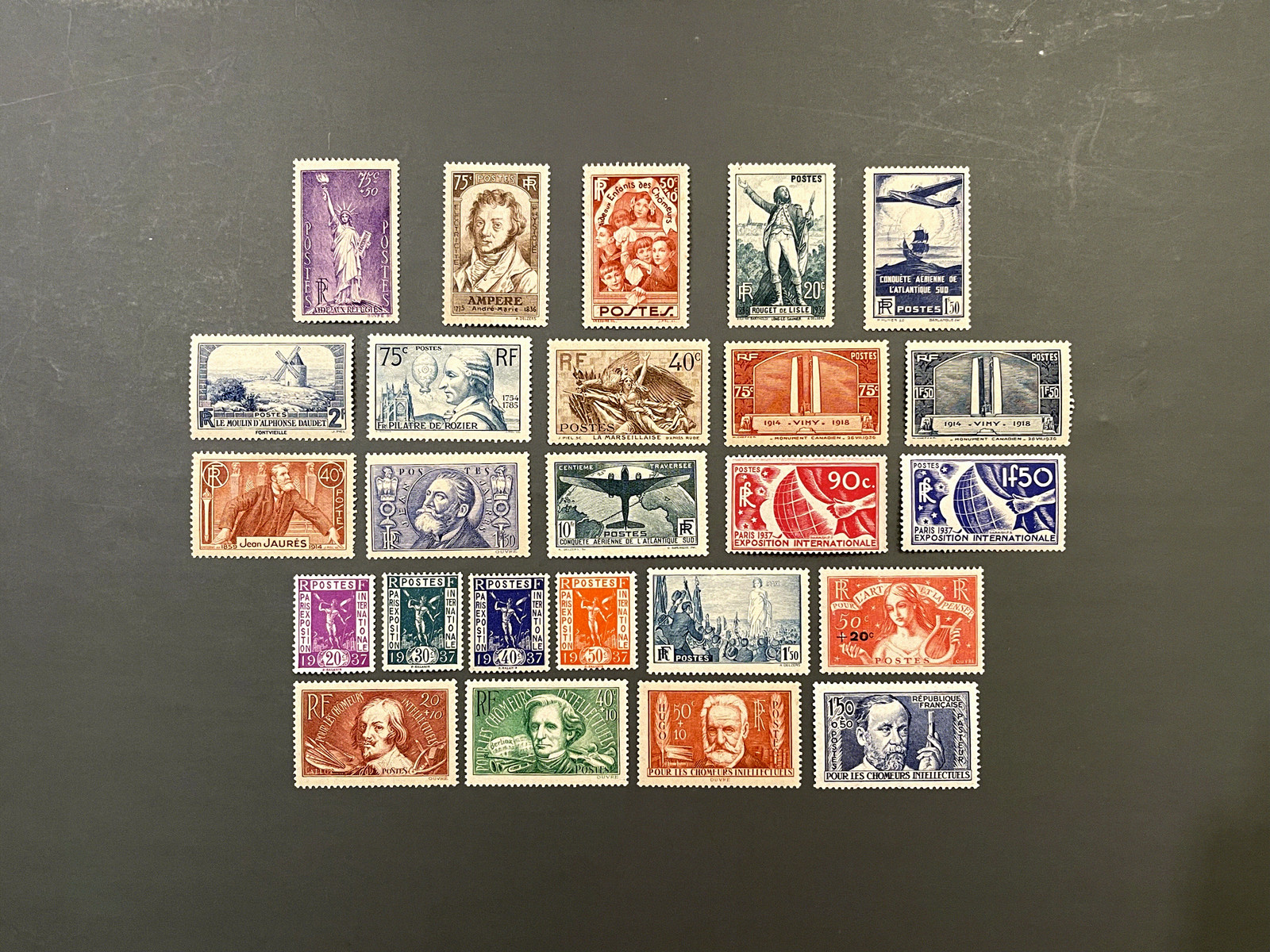 France 1936 Complete Year Set MNH** – Stamp Collection – Mint Never Hinged