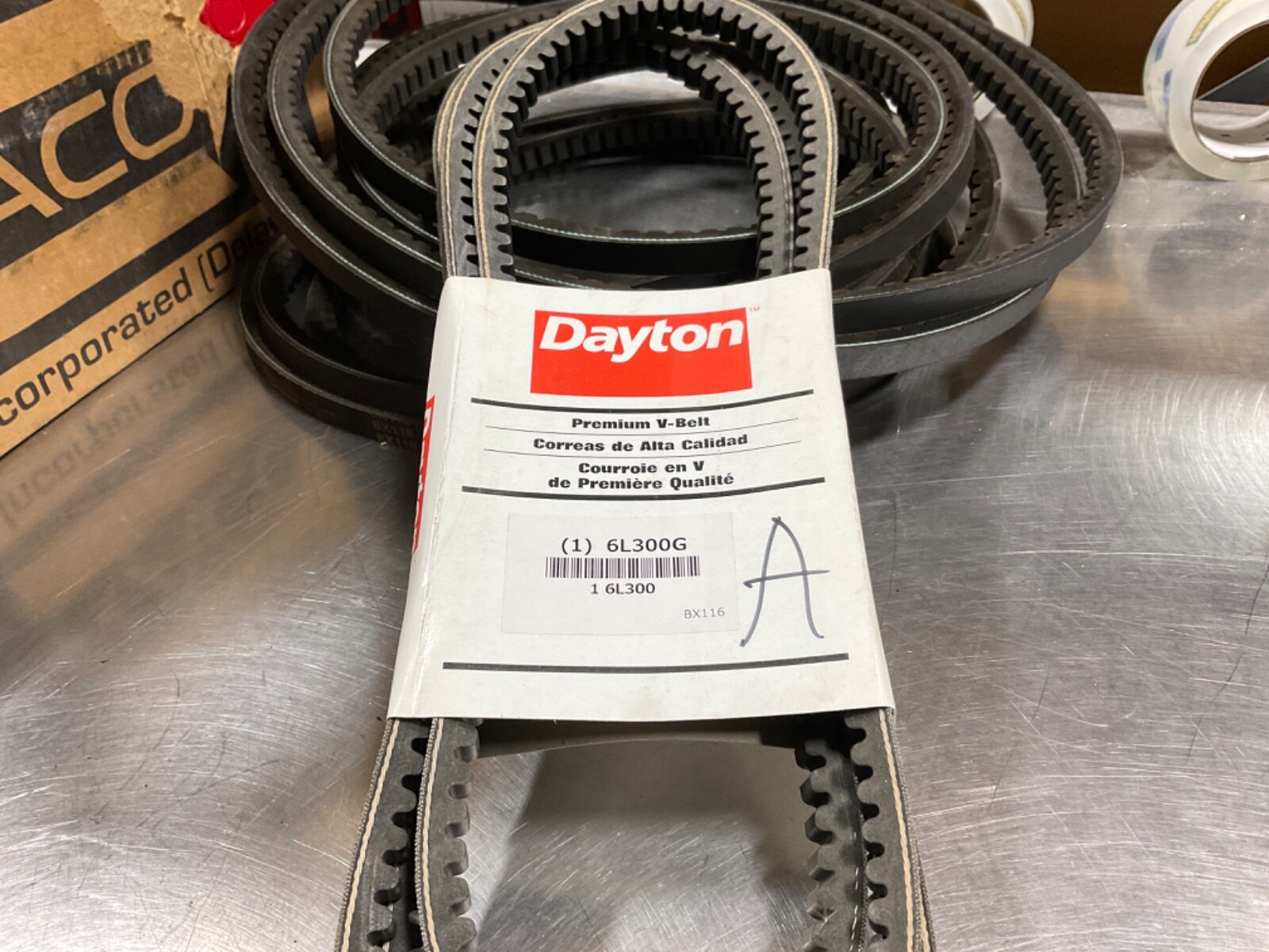 Dayton 6L300G Premium V-Belt NEW Dayton 6L300G Premium V-Belt NEW