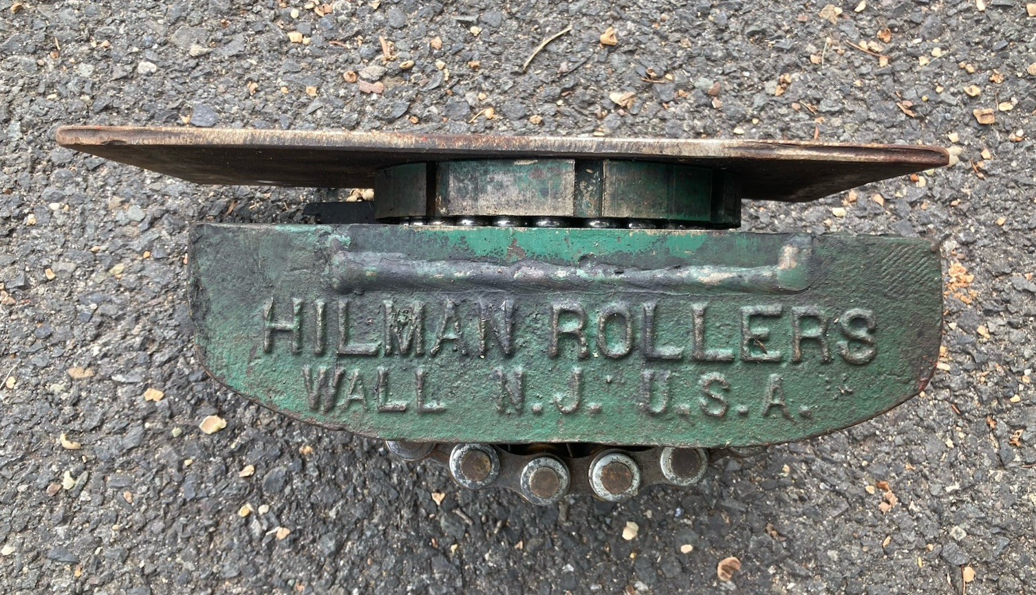Vintage Used Single HILMAN ROLLERS USA SWIVEL TOP ROLLER 3.75 TON CAPACITY NJ