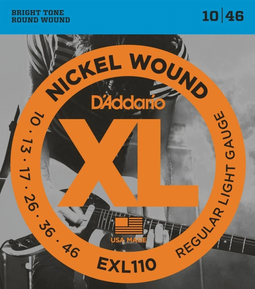 **10 sets D\'Addario XL Nickel EXL110 Electric Guitar Strings, 10-46, 10 sets* **10 sets D\'Addario XL Nickel EXL110 Electric Guitar Strings, 10-46, 10 sets*