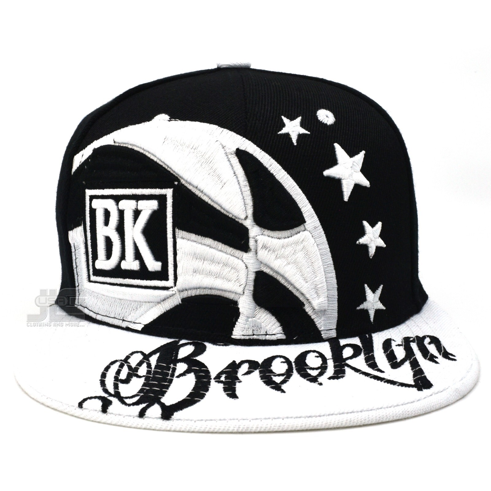 Brooklyn New Leader Colossal Drip City BK Basketball B Bridge Snapback Hat Cap