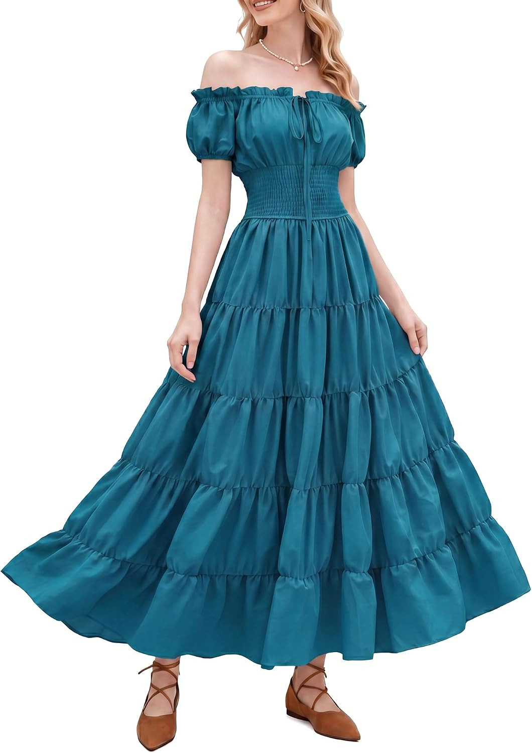 Medieval Renaissance Peasant Dress Women Halloween Costume