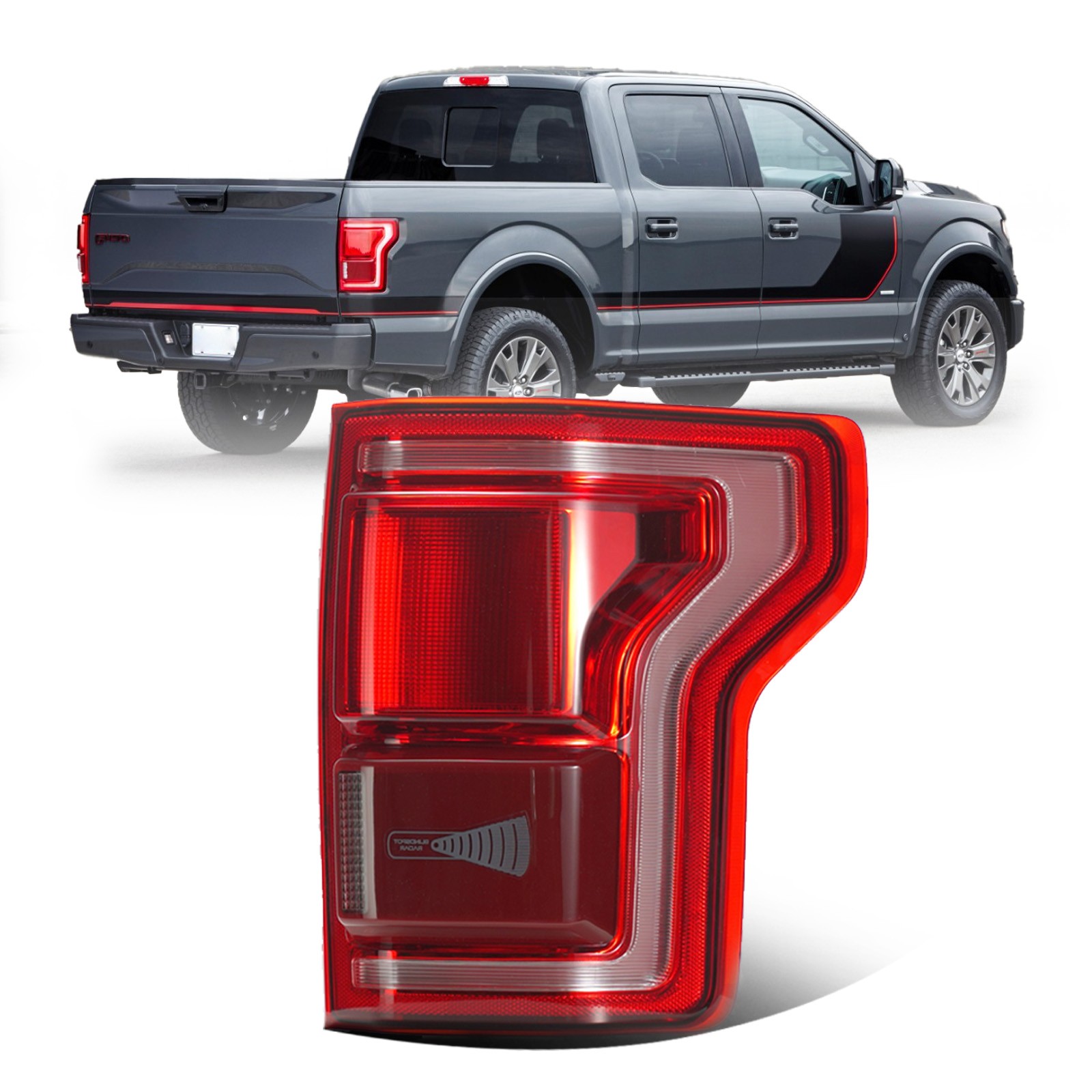 LED Tail Light For 2015-2017 Ford F150 F-150 Right Side W/Blind Spot HL3Z13404D LED Tail Light For 2015-2017 Ford F150 F-150 Right Side W/Blind Spot HL3Z13404D