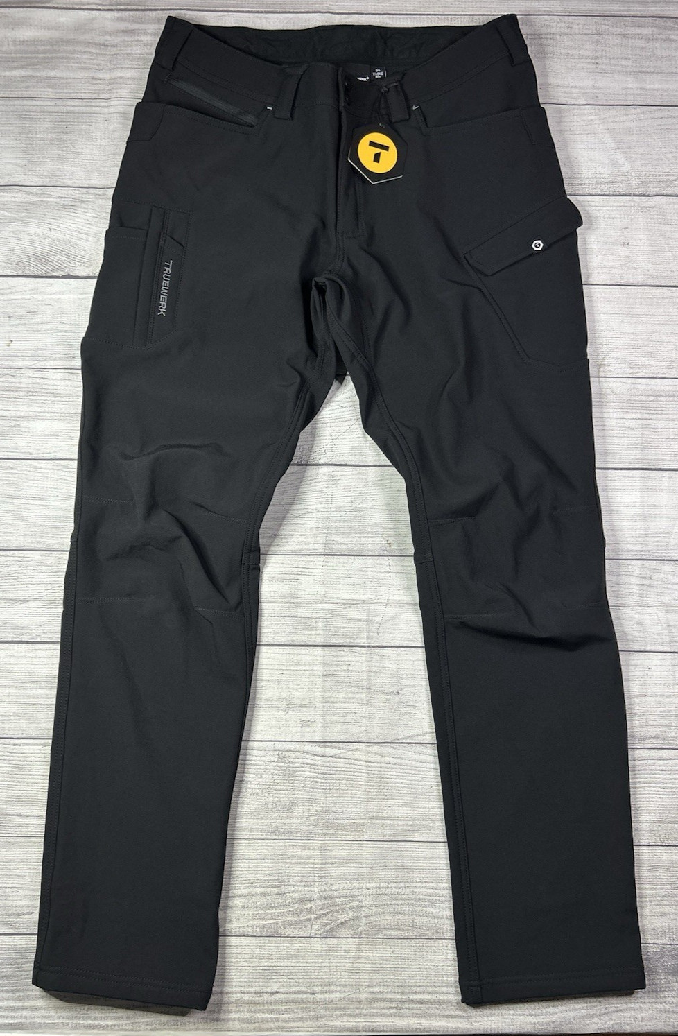 Truewerk T3 Work Pants Mens 36 X-Long (36x36) Black Stretch Fleece Lined Outdoor Truewerk T3 Work Pants Mens 36 X-Long (36x36) Black Stretch Fleece Lined Outdoor